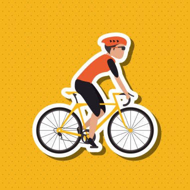 Bisiklet lifesyle tasarım, edita düz çizimi