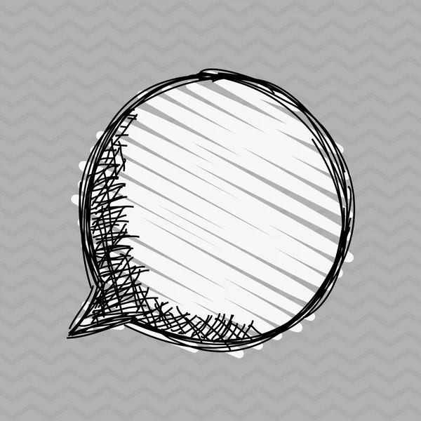 Communicatie-ontwerp. Bubble pictogram. gespreks- en strip concept — Stockvector