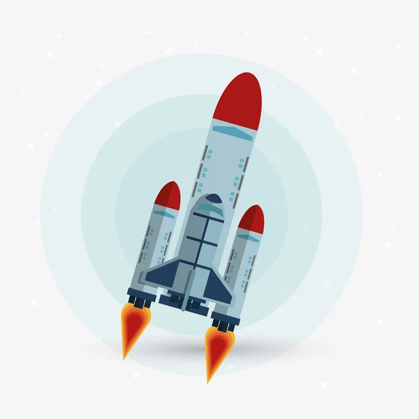 Rocket design. science concept. cosmos icon — Stock Vector