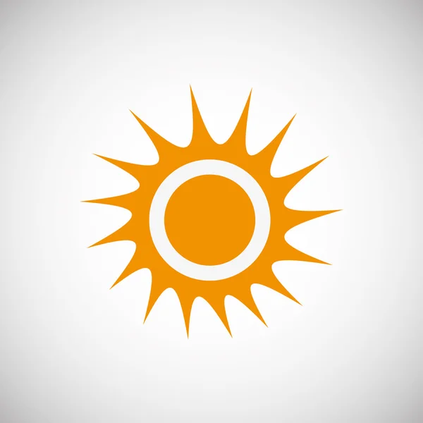 Sun design. abstract icon. summer concept — Stock Vector