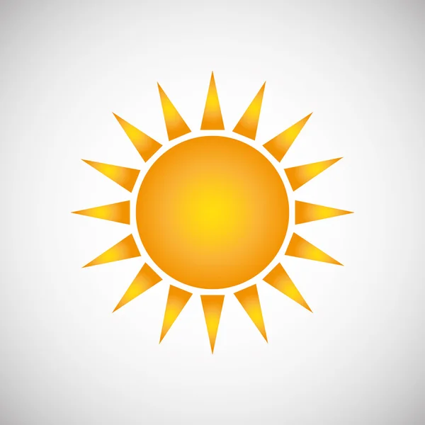 Sun design. abstrakt-ikonen. sommaren koncept — Stock vektor