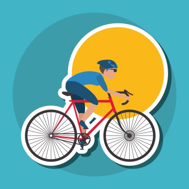 Bisiklet lifesyle tasarım, edita düz çizimi
