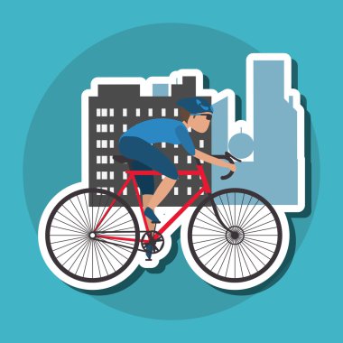 Bisiklet lifesyle tasarım, edita düz çizimi