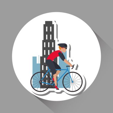 Bisiklet lifesyle tasarım, edita düz çizimi