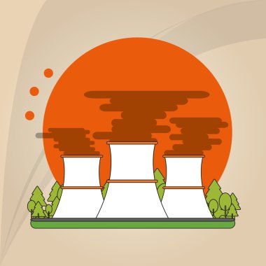 Endüstri tasarımı, bitki ve fabrika kavramı