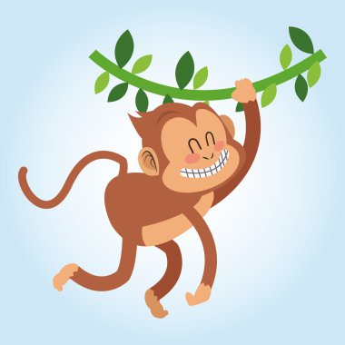 Maymun tasarım, hayvan ve karikatür kavramı