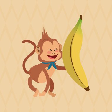 Maymun tasarım, hayvan ve karikatür kavramı