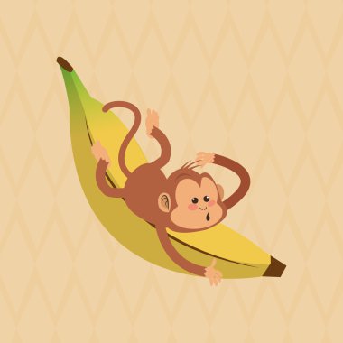 Maymun tasarım, hayvan ve karikatür kavramı