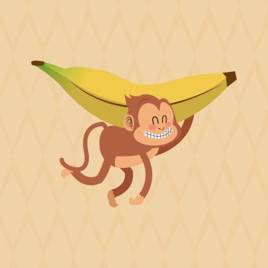 Maymun tasarım, hayvan ve karikatür kavramı