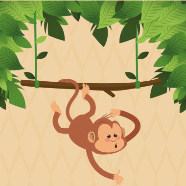 Maymun tasarım, hayvan ve karikatür kavramı