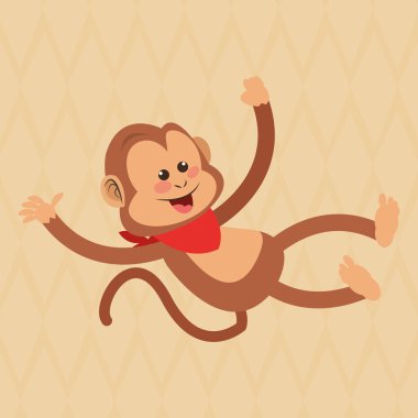 Maymun tasarım, hayvan ve karikatür kavramı