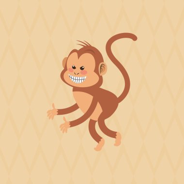 Maymun tasarım, hayvan ve karikatür kavramı