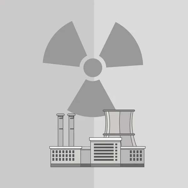 Concepto de diseño industrial, vegetal y de riesgo biológico — Archivo Imágenes Vectoriales