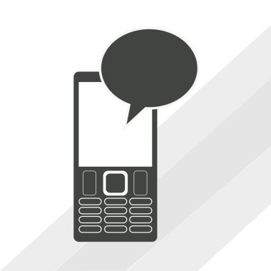 Smartphone tasarım. teknoloji simgesi. Online kavramı, vektör çizim