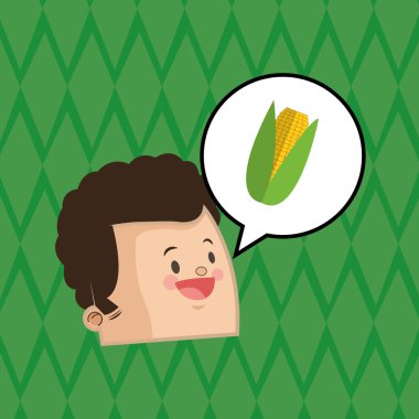 Organik gıda tasarım. sağlıklı gıda. Menü kavramı, vektör çizim