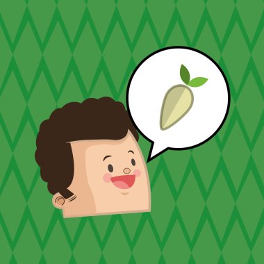 Organik gıda tasarım. sağlıklı gıda. Menü kavramı, vektör çizim