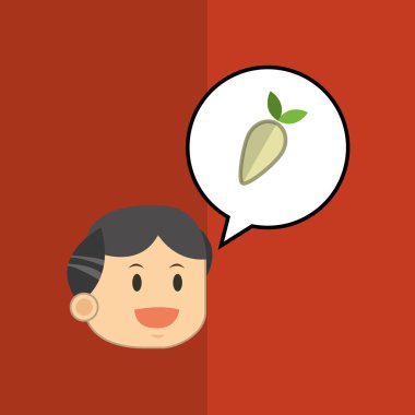 Organik gıda tasarım. sağlıklı gıda. Menü kavramı, vektör çizim