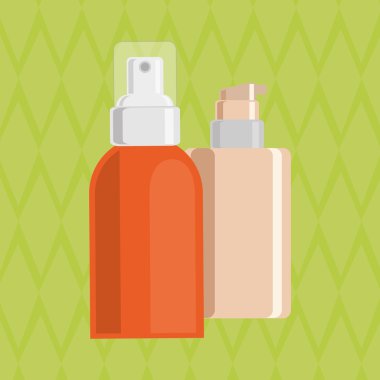 Tasarım yapmak. kozmetik simgesi. cilt bakım kavramı, vektör çizim