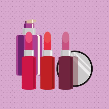 Tasarım yapmak. kozmetik simgesi. cilt bakım kavramı, vektör çizim