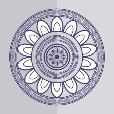 Bohemic tasarım. mandale simgesi. dekorasyon konsepti, vektör çizim