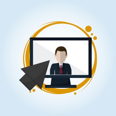 teknoloji tasarım. bilgisayar kutsal kişilerin resmi. Gadget'ı kavramı, vektör çizim