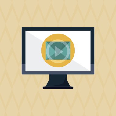 teknoloji tasarım. bilgisayar kutsal kişilerin resmi. Gadget'ı kavramı, vektör çizim