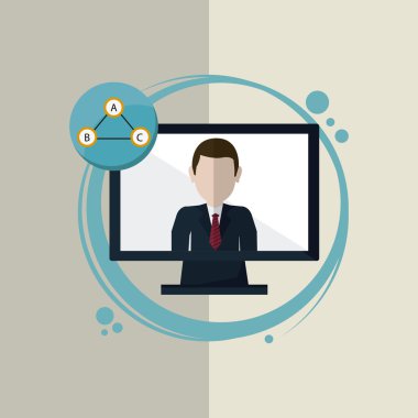 teknoloji tasarım. bilgisayar kutsal kişilerin resmi. Gadget'ı kavramı, vektör çizim