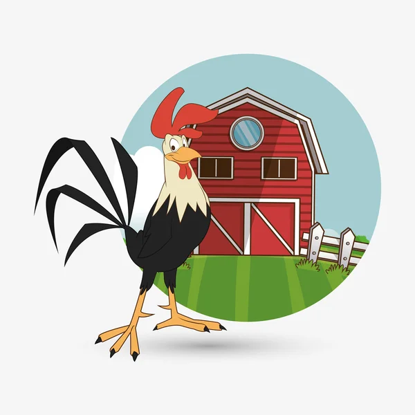Farm design. animal icon. nature concept, vector illustration — Stock Vector