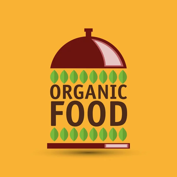 Дизайн органічної їжі. здорова їжа. концепція меню, Векторні ілюстрації — стоковий вектор