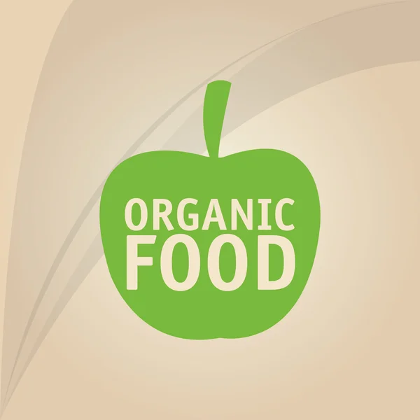 Дизайн органической пищи. здоровую пищу. концепция меню, векторная иллюстрация — стоковый вектор