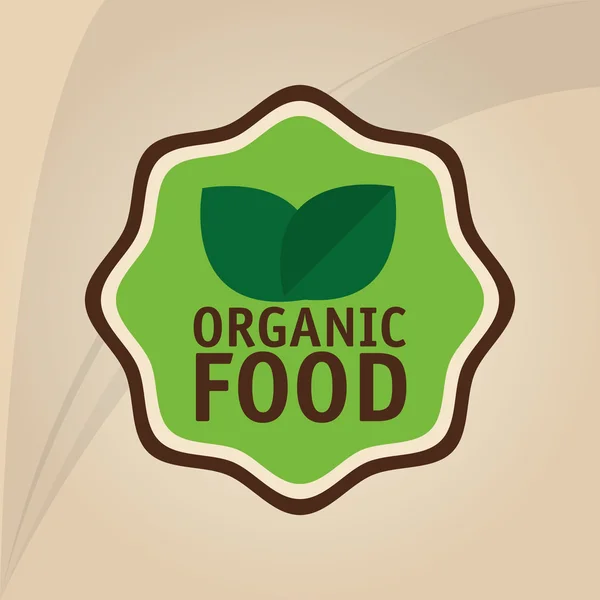 Organic food design. healthy food. menu concept, vector illustration — Stock Vector