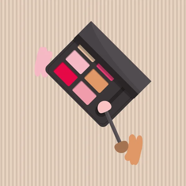 Make-up ontwerp. cosmetische pictogram. huid zorg concept, vectorillustratie — Stockvector