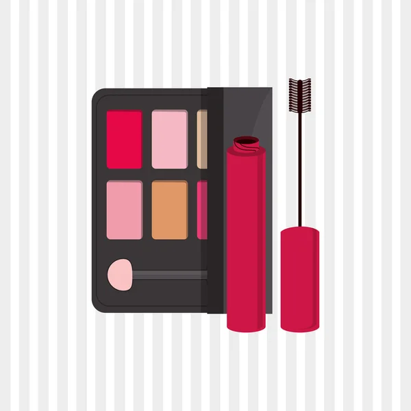 Maquillage design. icône cosmétique. concept de soins de la peau, illustration vectorielle — Image vectorielle