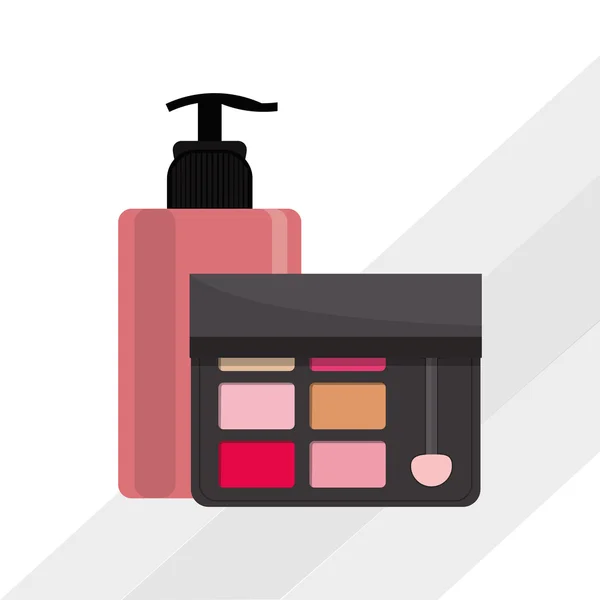 Make-up ontwerp. cosmetische pictogram. huid zorg concept, vectorillustratie — Stockvector