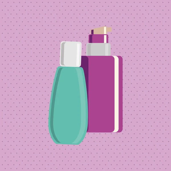 Maquillaje de diseño. icono cosmético. concepto de cuidado de la piel, ilustración vectorial — Vector de stock