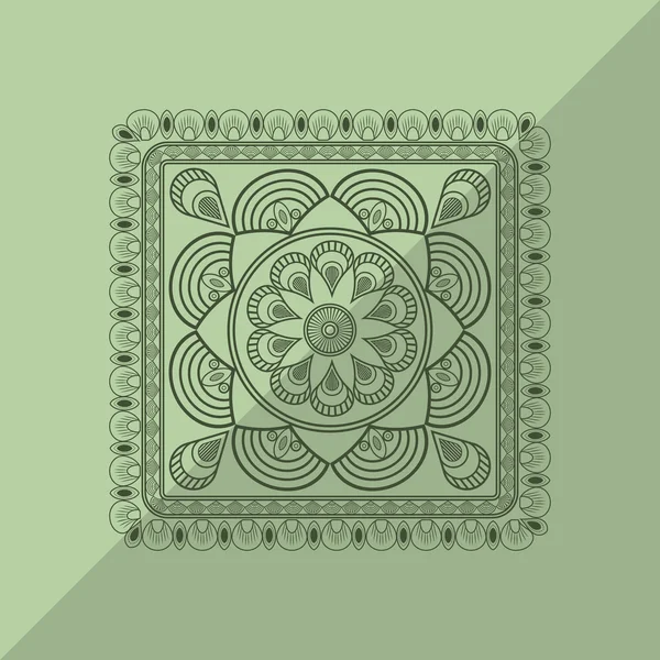 Diseño bohemio. Icono del mandale. concepto de decoración, ilustración vectorial — Archivo Imágenes Vectoriales