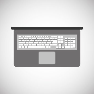 teknoloji tasarım. dizüstü illüstrasyon. ortam simgesi