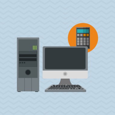 Teknoloji tasarım. bilgisayar kutsal kişilerin resmi. Internet kavramı