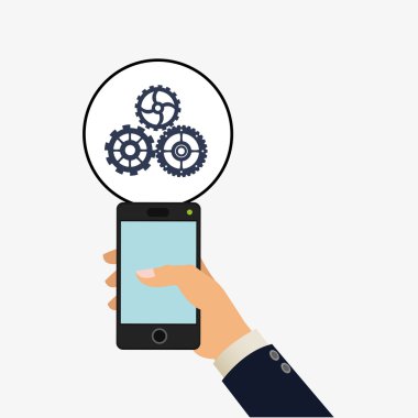 Sosyal Medya tasarım. Ortam simgesi. Teknoloji kavramı