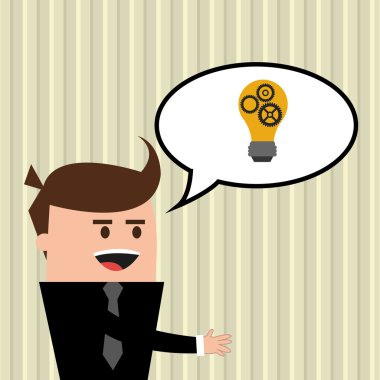 İşadamı tasarım. iş simgesi. karikatür kavramı