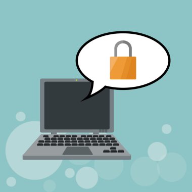 Teknoloji tasarım. dizüstü bilgisayar simgesi. Internet kavramı