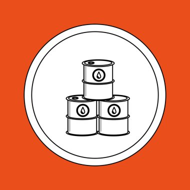 Petrol tasarım, Ekonomi ve yağ sanayi kavramı, vektör çizim