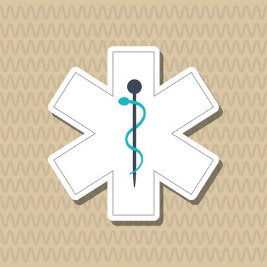 renkli tıbbi bakım tasarım, vektör çizim