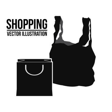 Tasarım alışveriş. Alışveriş çantası simgesi. Satış konsepti