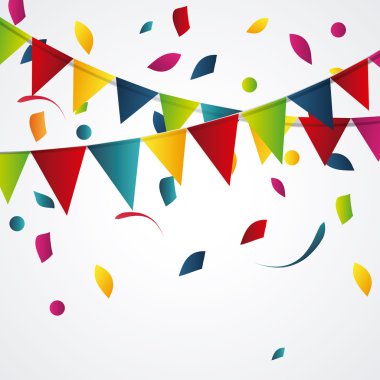 İyi ki doğdun tasarım. konfeti simgesi. kutlama kavramı