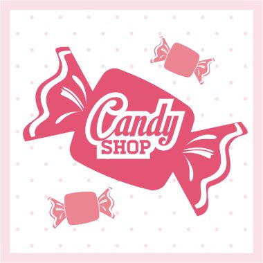 Tasarım şeker. tatlı simgesi. tatlı kavramı, vektör çizim