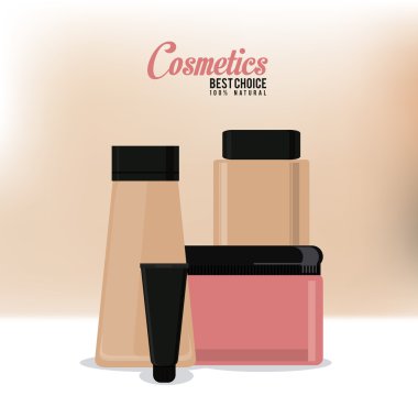 Kozmetik tasarım. Yukarı simgesi yapmak. cilt bakım kavramı