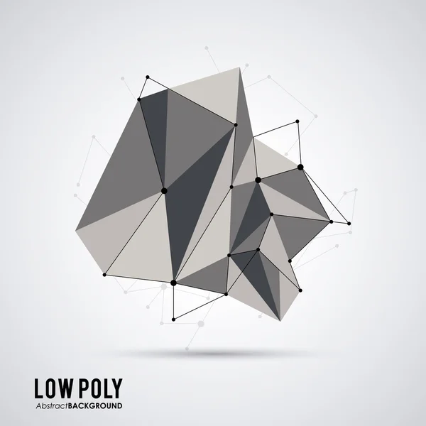 Design poligonal. Design de forma geométrica. , ilustração vetorial —  Vetores de Stock