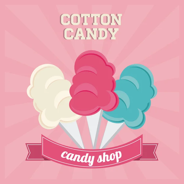Design de doces. ícone doce. conceito de sobremesa, ilustração vetorial — Vetor de Stock