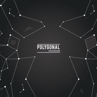 Poligonal tasarım. Geometrik şekil tasarım. , vektör çizim